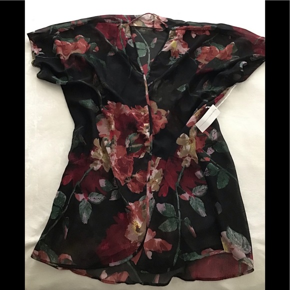 Live 4 Truth Other - 🌷 NWT Sexy Dark Rose Kimono Cover-Up Plus